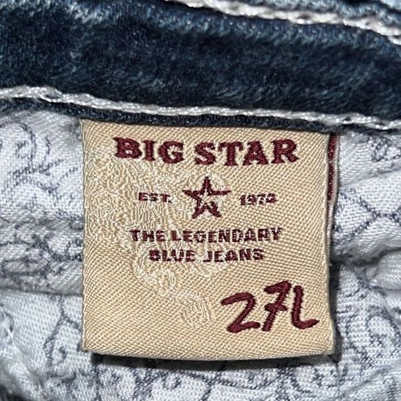 Big Star Sweet Bootcut Ultra Low Jeans Size 27x28 - Picture 5 of 8